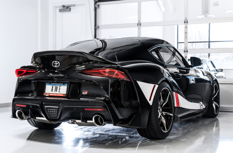 Toyota Supra Performance Exhaust - AWE Tuning - Cat-Back Touring Edition - Chrome Silver - `20-`27